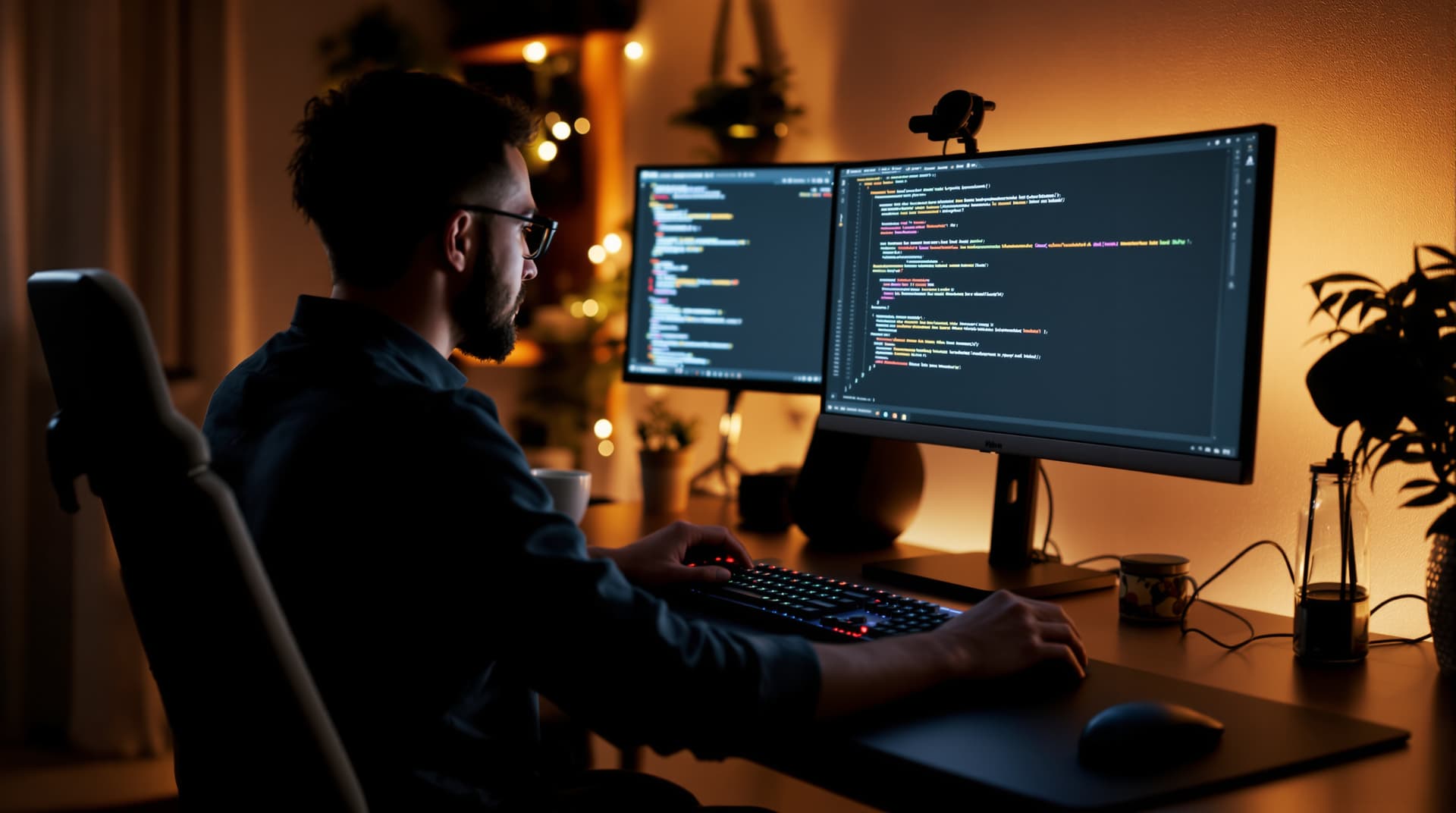 PHP-Entwickler am Arbeitsplatz